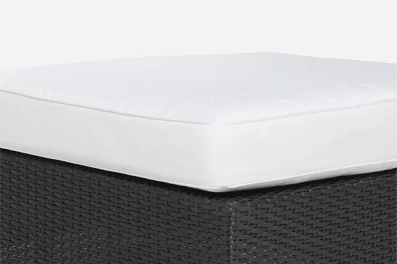 Bahamas Dynfodral till Ottoman/Bord - Vit — Comfort Garden