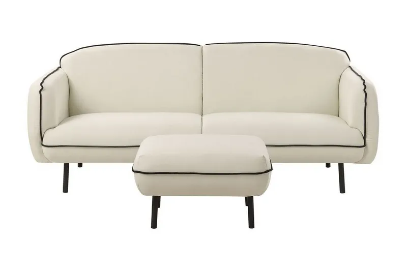 Balint Soffa 3-sits - Beige/Svart (Art.nr 3070042) — Beige/Svart