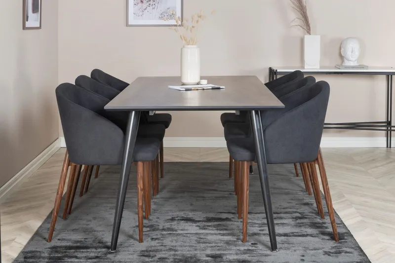 Balisa Matgrupp 180 cm + 6 st Kullersbro Matstolar — Venture Home