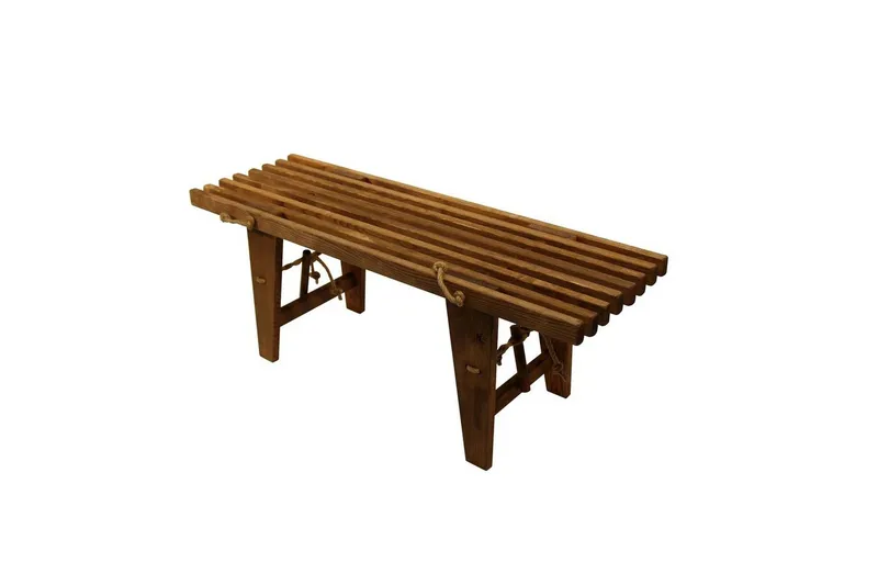 Bänk Utomhus EcoFurn Ecobench 120 cm Ask Brun Oljad - Ask Brun Oljad — Hillerstorp