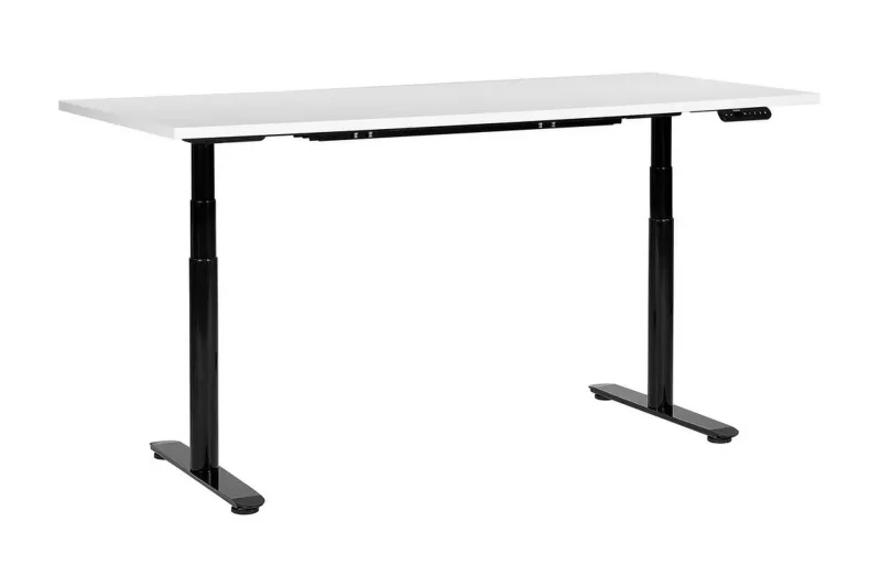 Banner Skrivbord 80x180 cm - Vit/Svart — Vit/Svart