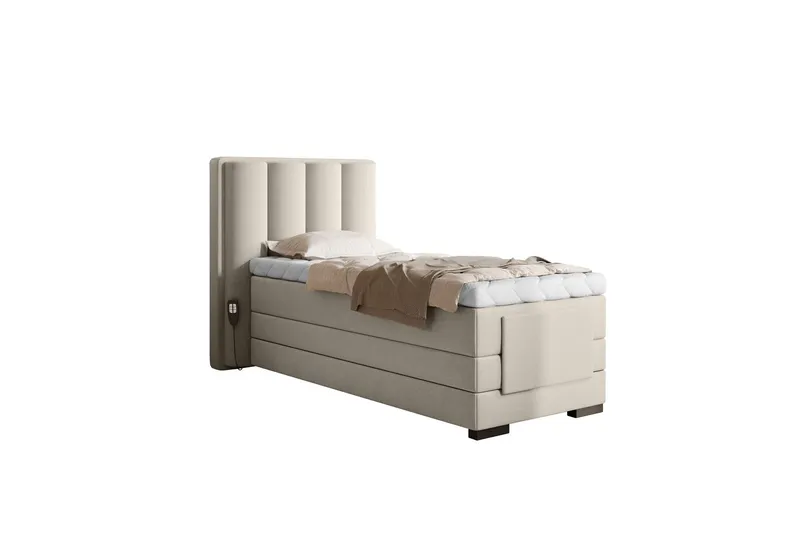 Banti Ställbar Kontinentalsäng 90x200 cm - Beige (Art.nr 1599095) — Beige