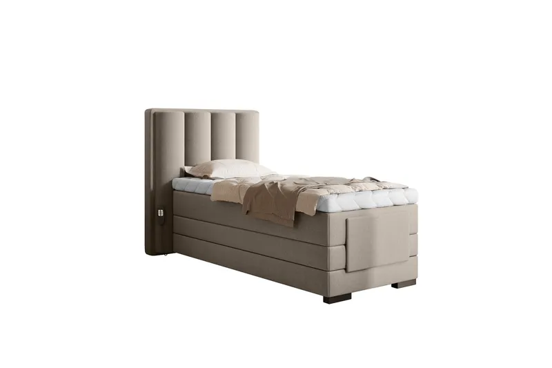 Banti Ställbar Kontinentalsäng 90x200 cm - Beige (Art.nr 1599120) — Beige