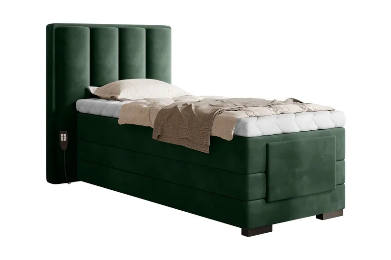 Banti Ställbar Kontinentalsäng 90x200 cm - Grön (Art.nr 1599204) — Grön