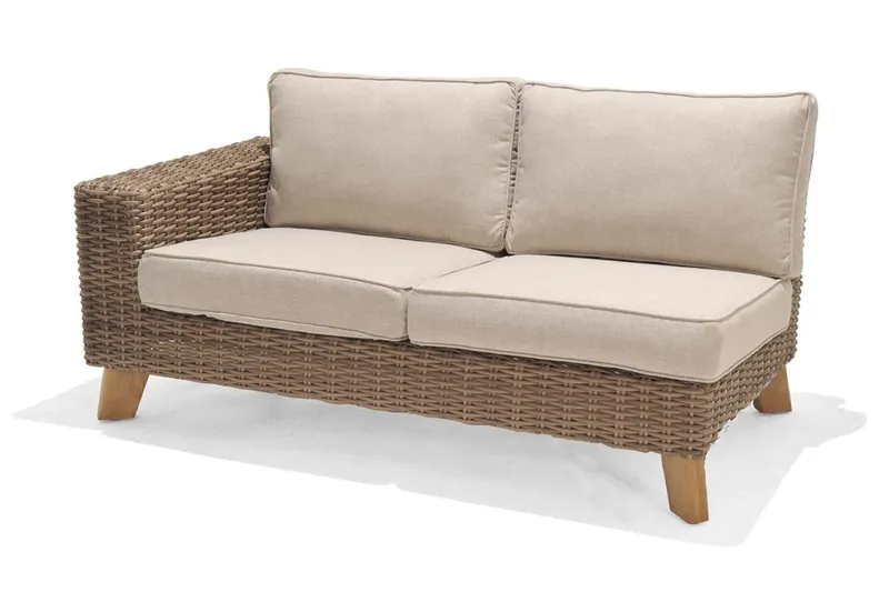 Barbados 2-sits Utesoffa Höger - Beige — Lifestyle Garden