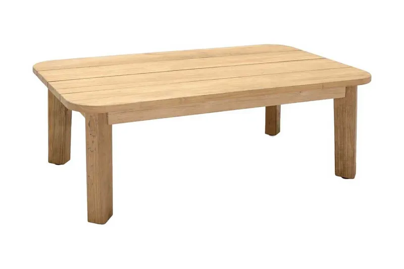Barbados Utebord Loungebord Soffbord Utomhus 110 cm Teak Trä - Ljusbrun — Lifestyle Garden