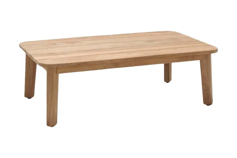 Barbados Utebord Loungebord Soffbord Utomhus 80 cm Teak Trä - Ljusbrun — Lifestyle Garden