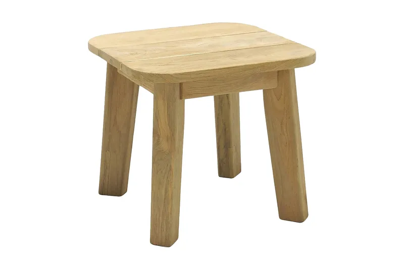 Barbados Utebord Loungebord Utomhus 50 cm Teak Trä - Ljusbrun — Lifestyle Garden
