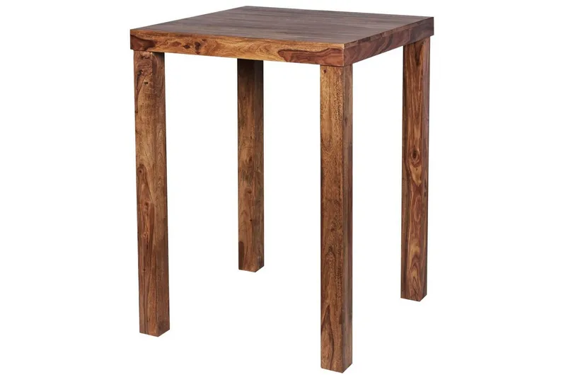 Barbord Wohnling Stabilt Massivt Trä Sheesham 80 x 80 x 110 cm — Wohnling