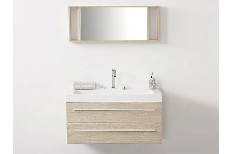 Barcelona Badrumsmöbler 47\|100 cm - Beige — Beige