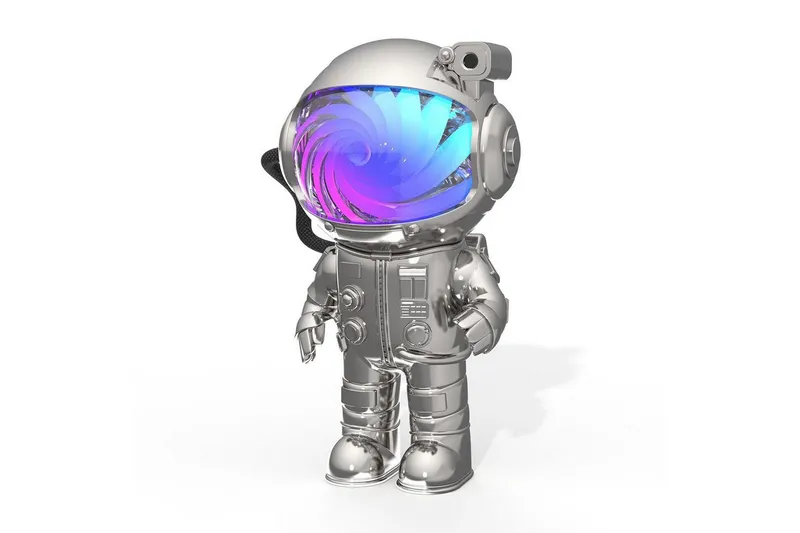 Barnlampa Mobility On Board Stellar Light Space Astronaut - Silver — Silver