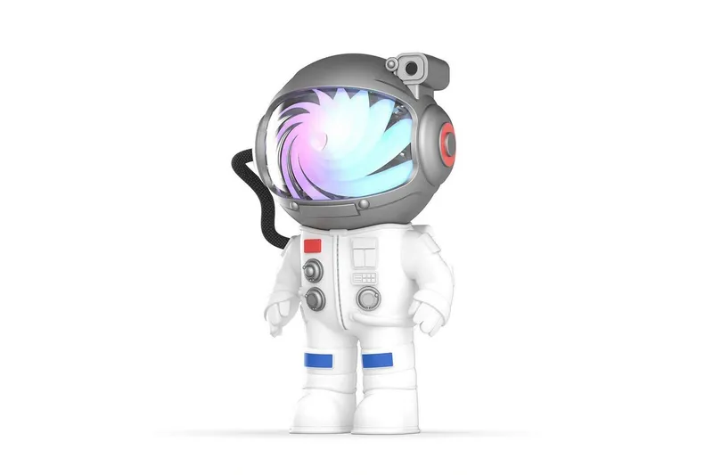Barnlampa Mobility On Board Stellar Light Space Astronaut - Vit — Vit