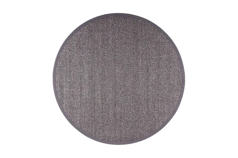 Barrakuda Matta Rund 200 cm Antracit - Vm Carpet — VM Carpet