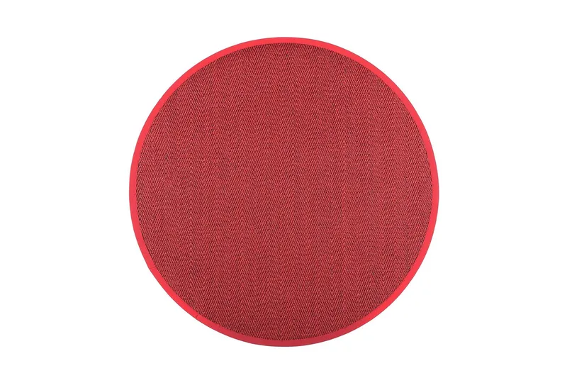Barrakuda Matta Rund 200 cm Röd - Vm Carpet — VM Carpet