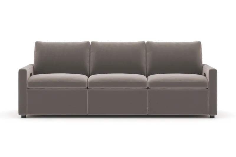 Barsele 3-sits Elektrisk Reclinersoffa - Brun — Scandinavian Choice