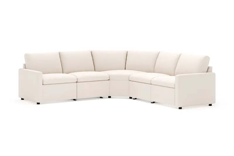 Barsele Hörnsoffa med Elektrisk Recliner 5-sits - Beige — Scandinavian Choice