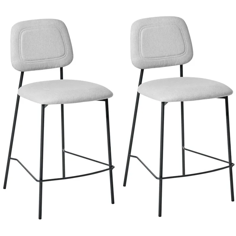 Barstol Duette 2-pack - Grå, svart — Grå, svart