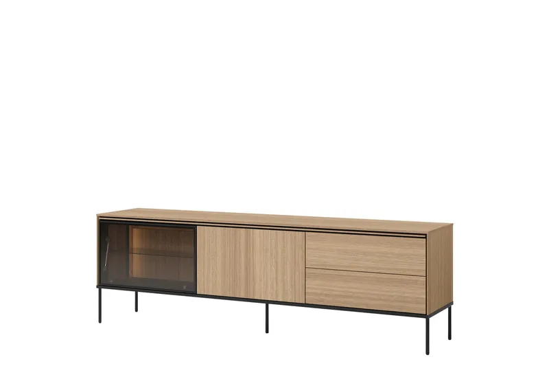 Basici Tv-bänk 197x41 cm - Grå/Grön — Grå/Grön