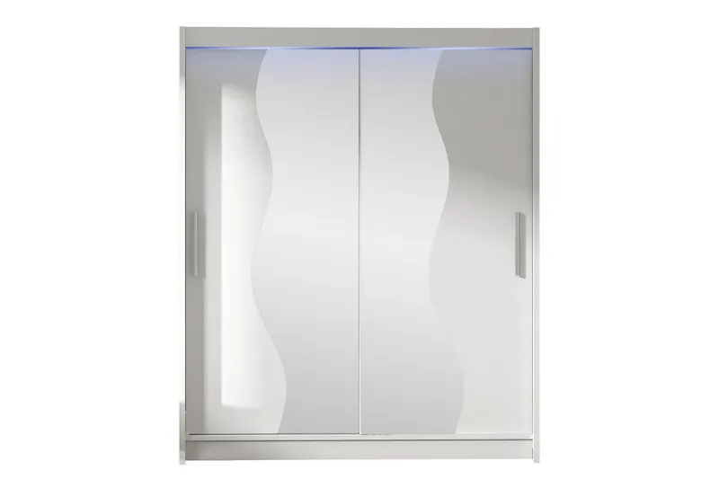 Bay Garderob m. Spegel 150x200 cm - Vit (Art.nr 3100008) — Vit