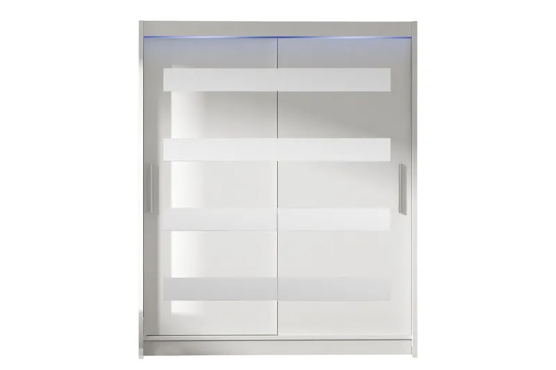 Bay Garderob m. Spegel 150x200 cm - Vit (Art.nr 3100024) — Vit