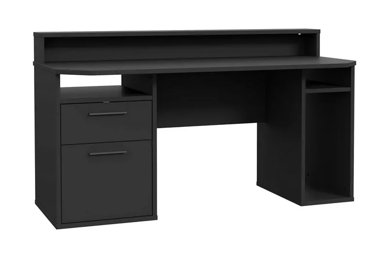 Bays Gaming Skrivbord 160 cm - Svart — Svart
