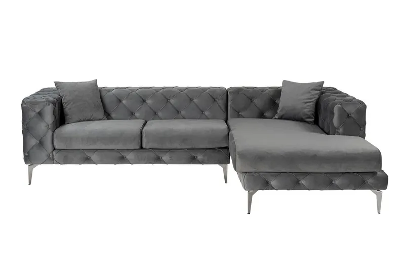 Beachport 3-sits Soffa med Divan Höger - Antracit (Art.nr 3071616) — Manor House