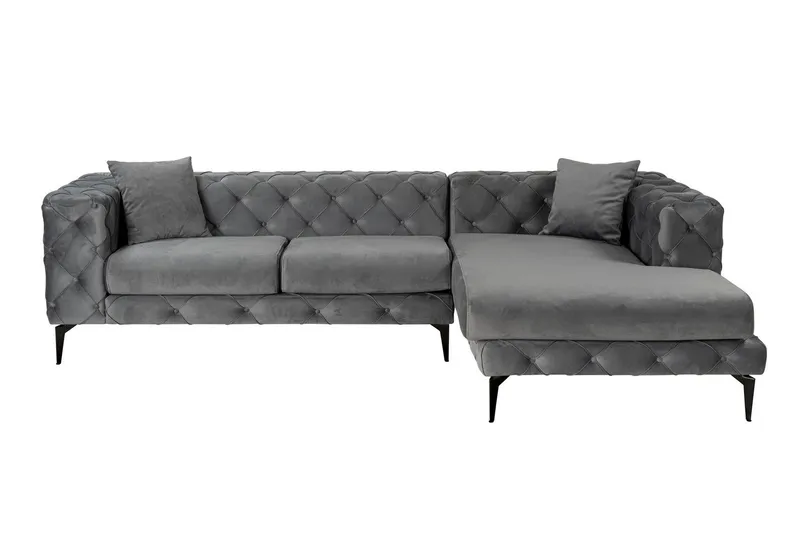 Beachport 3-sits Soffa med Divan Höger - Antracit (Art.nr 3071612) — Manor House