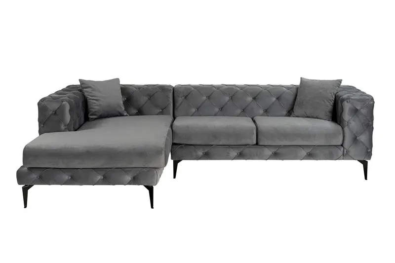 Beachport 3-sits Soffa med Divan Vänster - Antracit (Art.nr 3071617) — Manor House