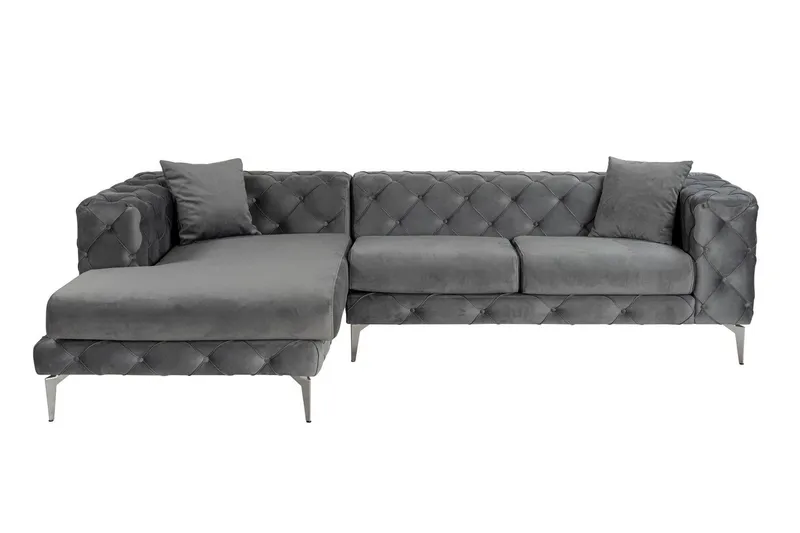 Beachport 3-sits Soffa med Divan Vänster - Antracit (Art.nr 3071613) — Manor House