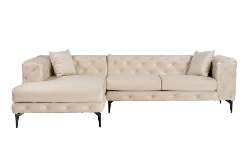 Beachport 3-sits Soffa med Divan Vänster - Beige (Art.nr 3071618) — Manor House