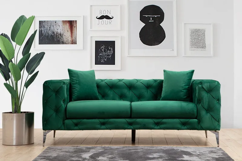 Beachport Soffa 2-sits - Grön — Manor House