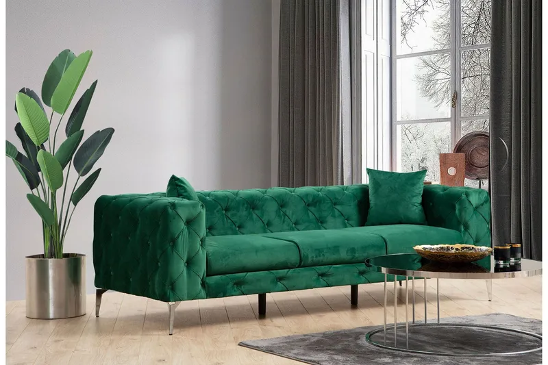 Beachport Soffa 3-sits - Grön — Manor House