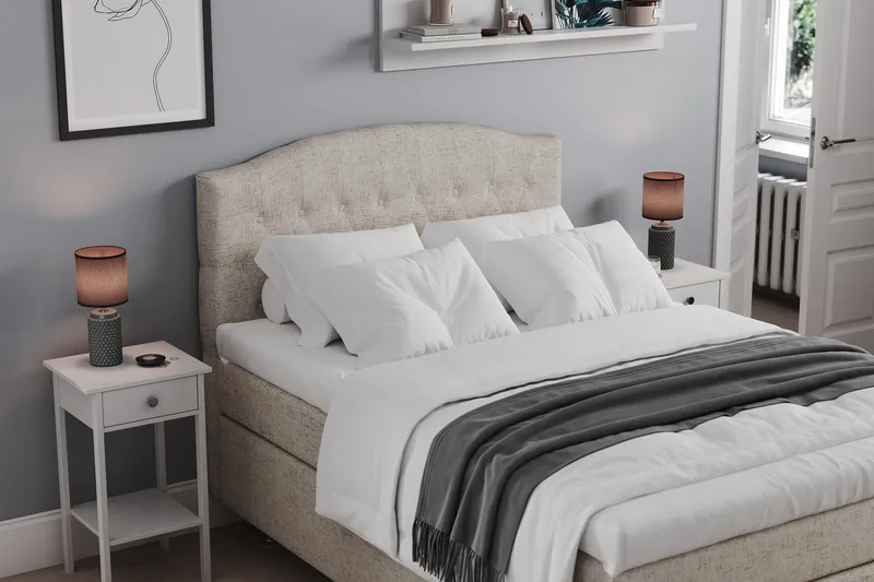 Belda Kontinentalsäng 140x200Fast - Beige — Drömvik