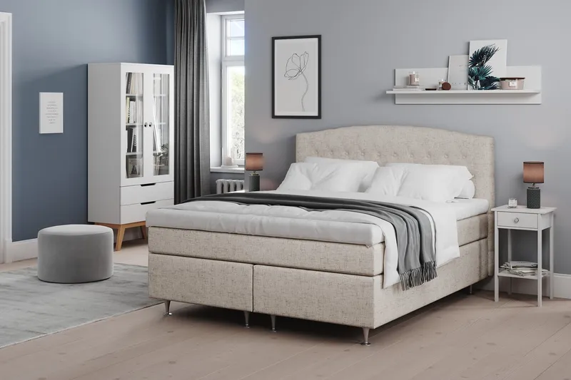 Belda Kontinentalsäng 160x200Fast/Medium - Beige — Drömvik