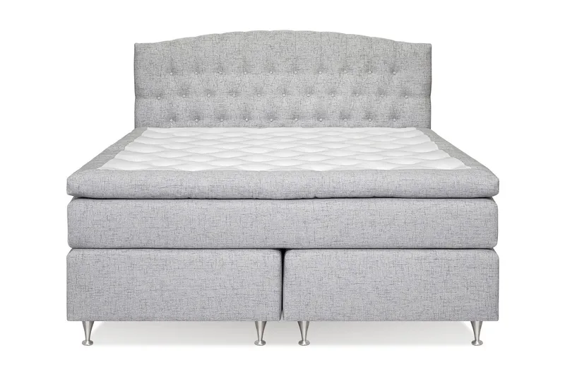 Belda Kontinentalsäng 180x200Fast - Ljusgrå — Drömvik