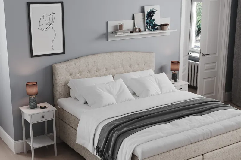 Belda Sängpaket 160x200 Fast - Beige — Drömvik