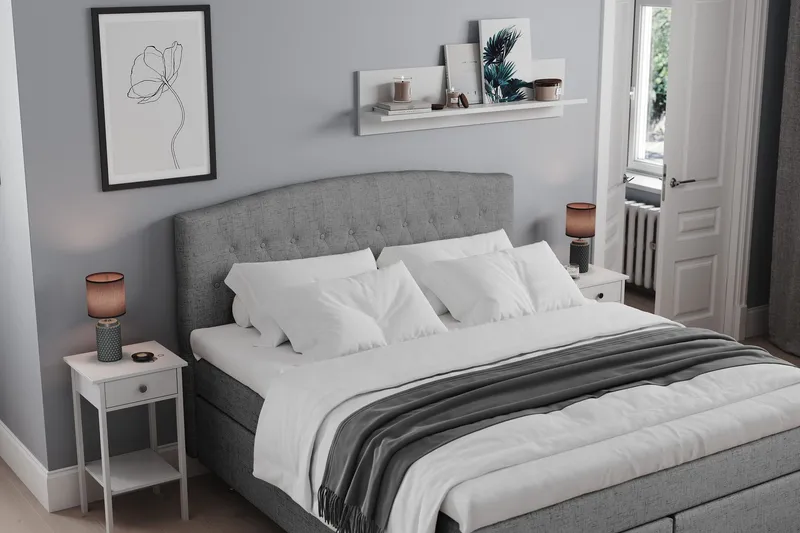 Belda Sängpaket 180x200 Fast/Medium - Grå — Drömvik