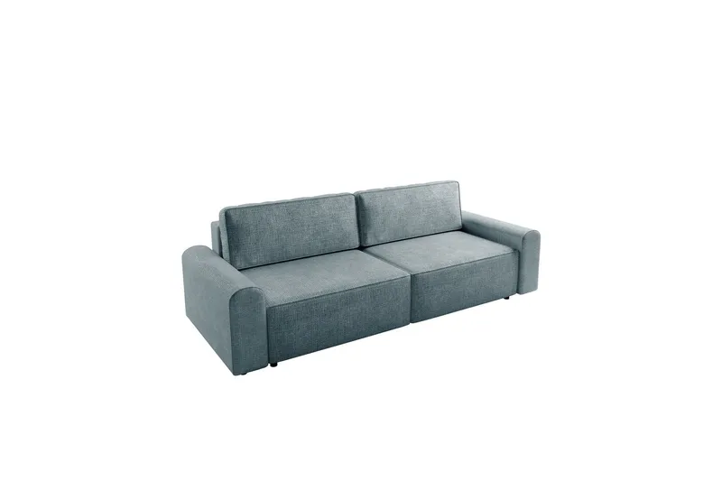 Bella Bäddsoffa 3-sits i Plysch - Grå (Art.nr 3079545) — Grå