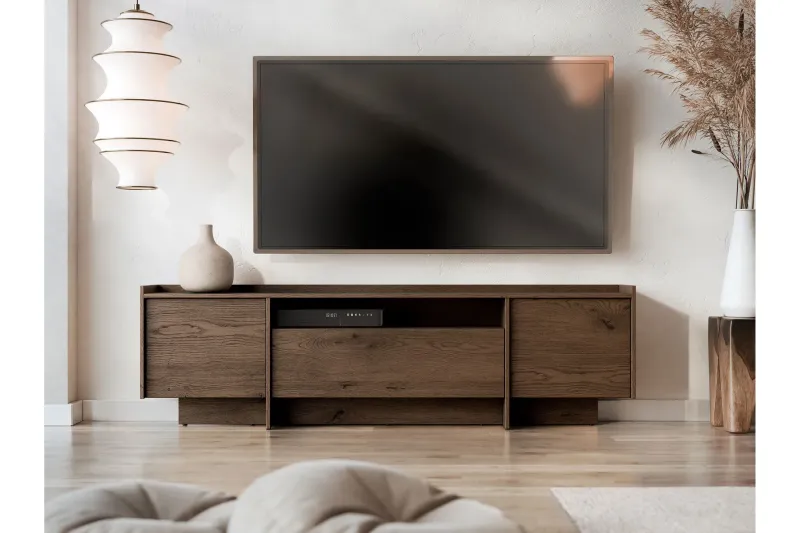 Bellia Tv-skåp 197x38 cm - Grå — Grå