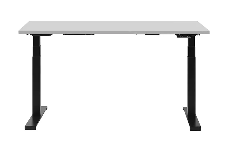 Belluton Skrivbord 130 cm Elektriskt Justerbart - Grå/Svart — Grå/Svart
