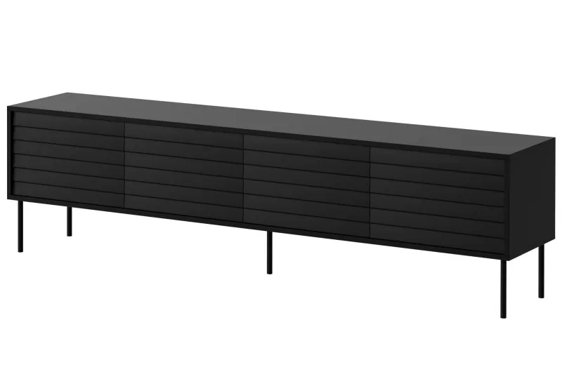 Belonger Tv-bänk 200 cm - Svart — Svart