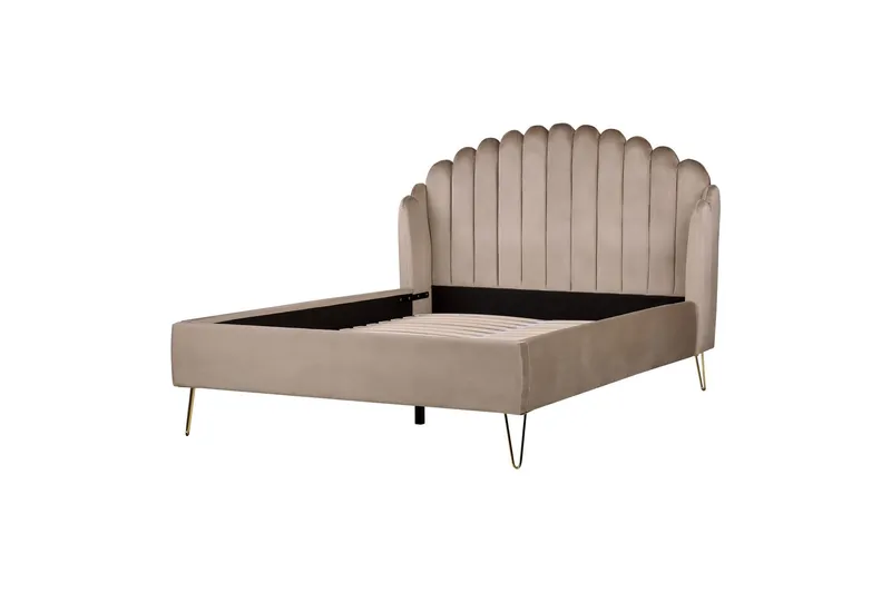 Benicio Sängram 140x200 cm - Taupe/Guld — Taupe/Guld