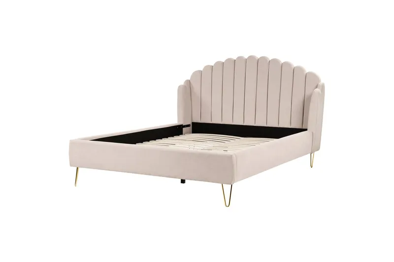 Benicio Sängram 180x200 cm - Beige/Guld (Art.nr 3070805) — Beige/Guld