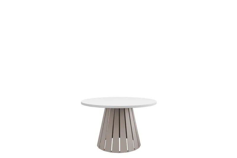 Berber Soffbord 75 cm - Beige/Vit (Art.nr 3100233) — Beige/Vit