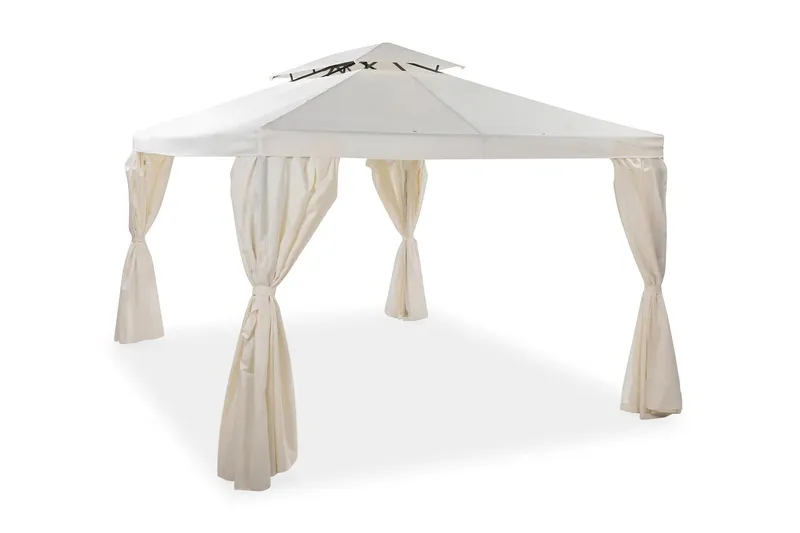 Bermuda Komplett Paviljong 3x3 m - Naturvit — Comfort Garden