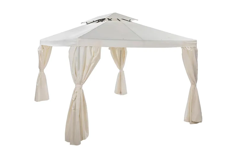 Bermuda komplett paviljong inkl tak och väggar 3x4m - Offwhite — Comfort Garden