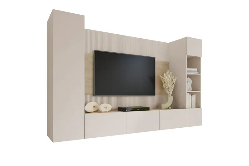 Bernice Tv-skåp 260x38 cm - Beige (Art.nr 3099005) — Beige