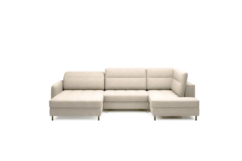 Berrto Soffa med Divan och Schäslong 5-sits - Beige (Art.nr 3019648) — Beige