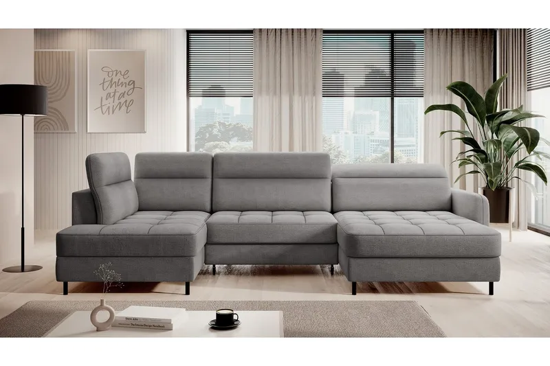 Berrto Soffa med Divan och Schäslong 5-sits - Beige (Art.nr 3019666) — Beige