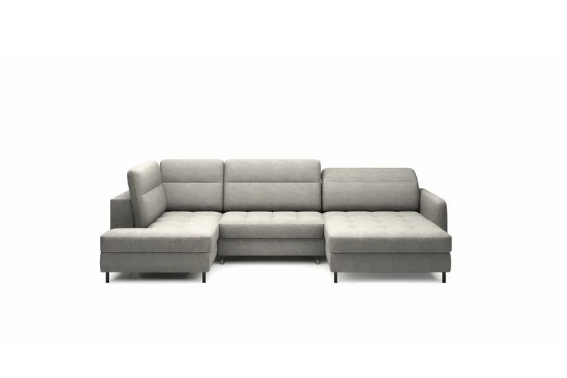 Berrto Soffa med Divan och Schäslong 5-sits - Grå (Art.nr 3019653) — Grå